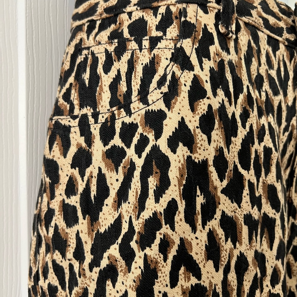 Cache Cheetah print Jeans size 14 NWT (30” waist) - Picture 4 of 12